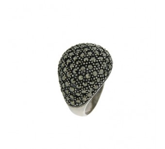Silver marcasite ring