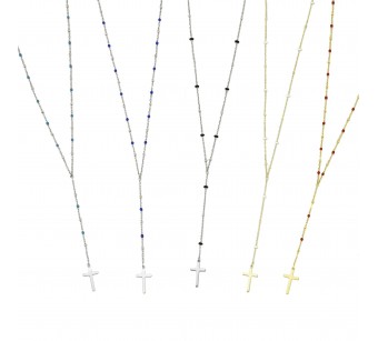 Cross Enamel Necklace