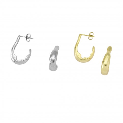 "Crumpled" Earrings