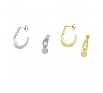 "Crumpled" Earrings