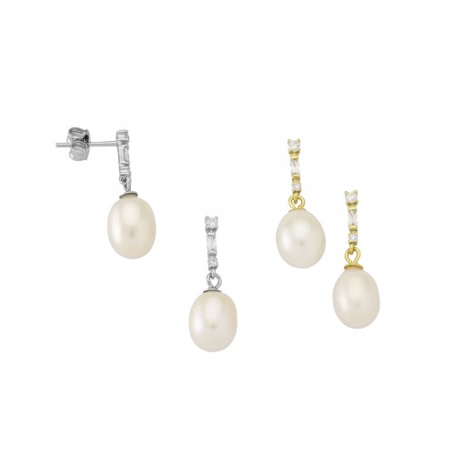 Dangle Earrings with Pearl