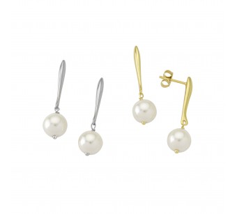 Dangle Earrings with Pearl