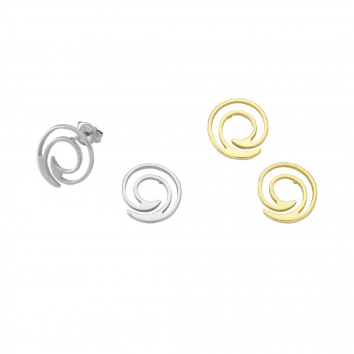 Abstract Cochlea Earrings