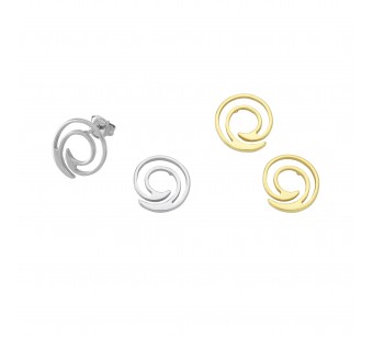 Abstract Cochlea Earrings
