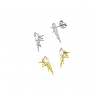 Half Star Earrings