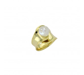 "Crumpled" Ring