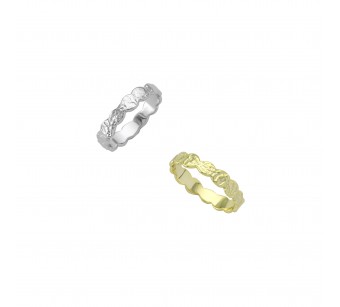 "Crumpled" Drops Ring