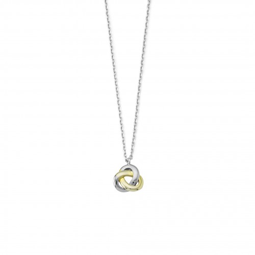 Two-Tone Knot Necklace