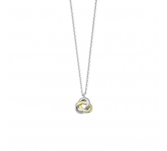 Two-Tone Knot Necklace