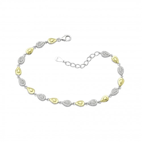 Two-Tone Drops Bracelet