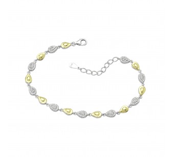 Two-Tone Drops Bracelet