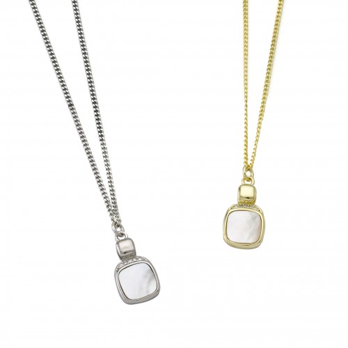 Square Disk Necklace