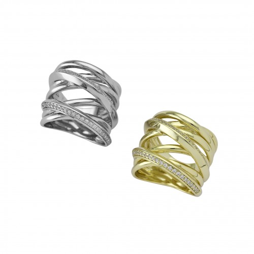 Wide Spiral Ring