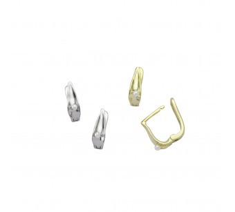 "Crumpled" Hoop Earrings
