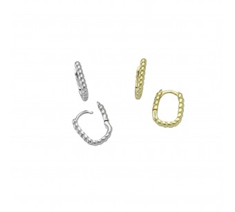 Rectangular Hoop Earrings