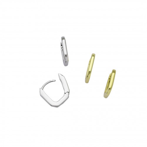 Rectangular Hoop Earrings