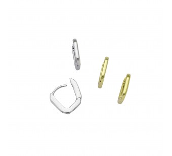 Rectangular Hoop Earrings