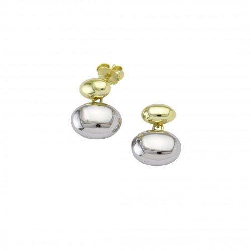 Two-Tone Beads Earrings
