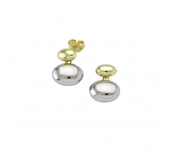 Two-Tone Beads Earrings