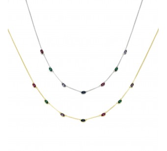 Oval Stones Necklace
