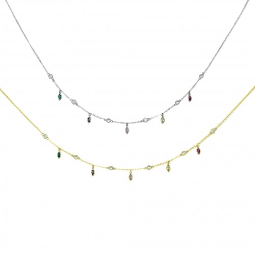 Hanging Stones Necklace