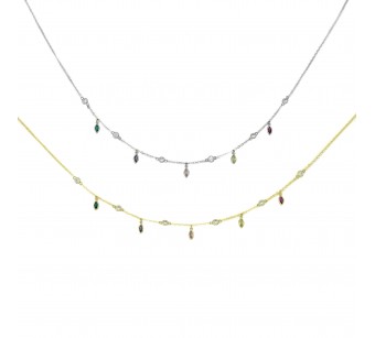 Hanging Stones Necklace