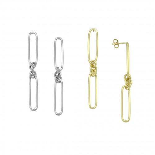 Oval Hoop Earrings
