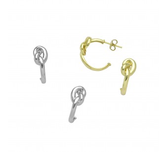 Hoop - Knot Earrings