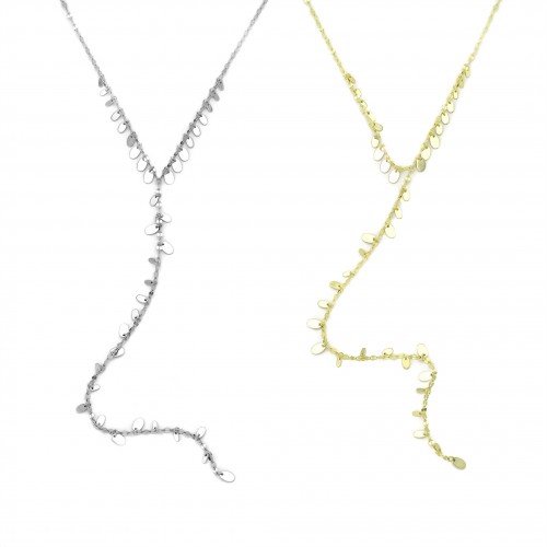 Hanging Drops Tie-Necklace