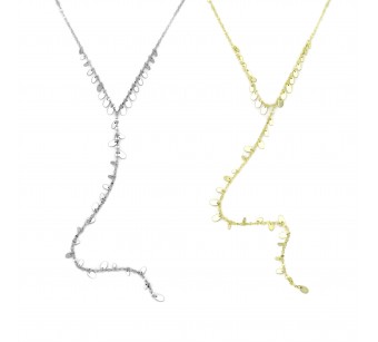Hanging Drops Tie-Necklace