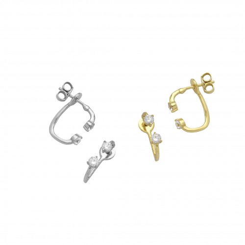 Double Stud Earrings