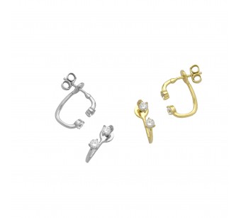 Double Stud Earrings
