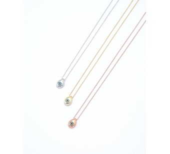 Silver eye necklace 2