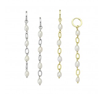 Hanging Earrings with Pearl