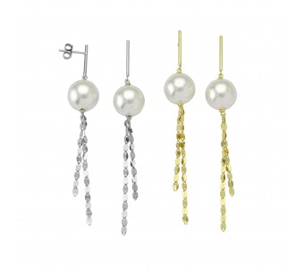 Hanging Earrings with Pearl