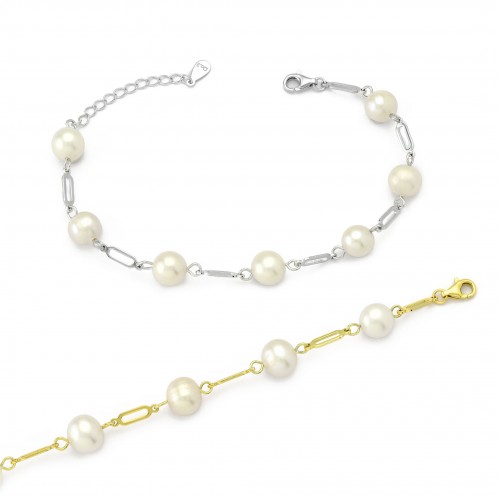 Chain Pearl Bracelet