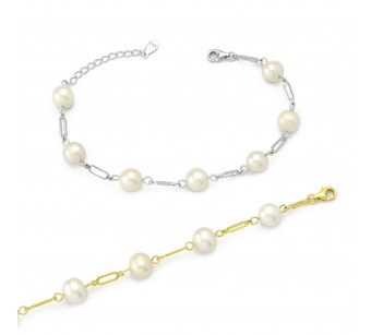 Chain Pearl Bracelet
