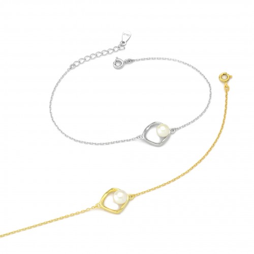 Rhombus Pearl Bracelet