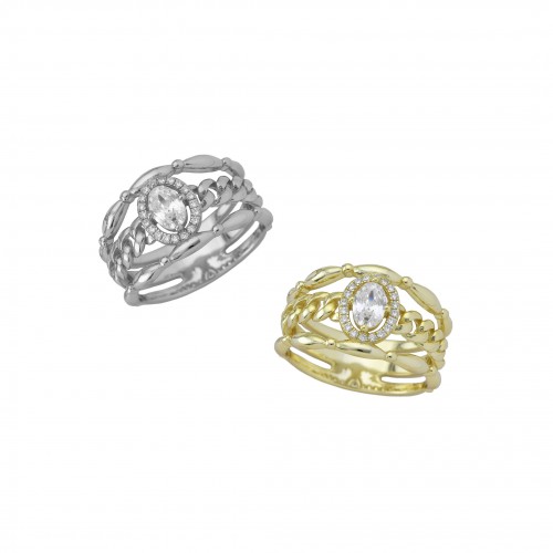 Wide Spiral Ring