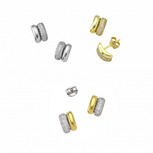 Two-Tone Earrings