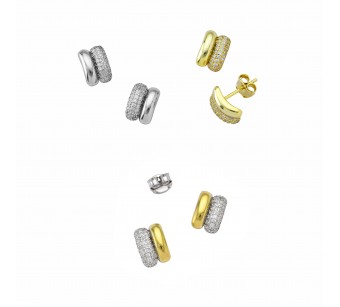 Two-Tone Earrings