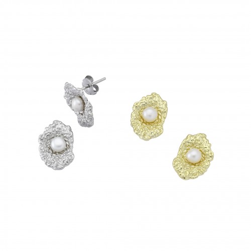 "Crumpled" Earrings