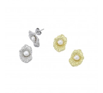 "Crumpled" Earrings