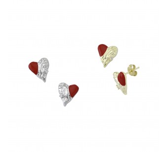 Crumpled Hearts Earrings