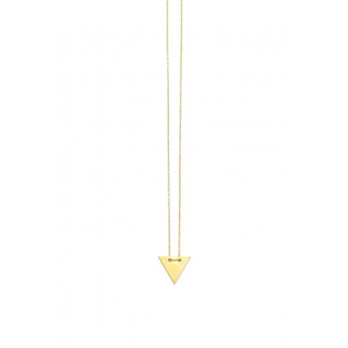 Silver triangle necklace