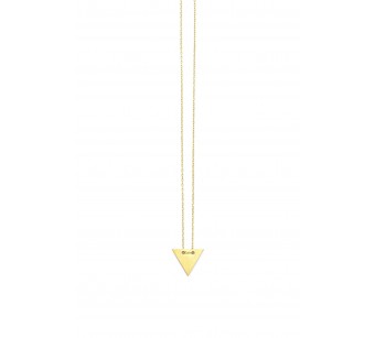 Silver triangle necklace