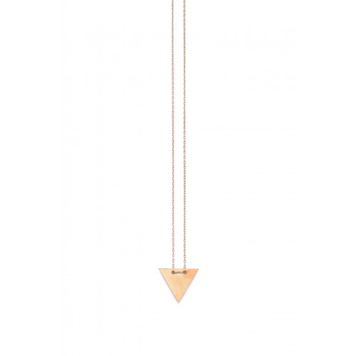 Silver triangle necklace