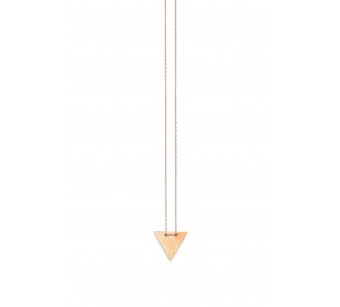 Silver triangle necklace