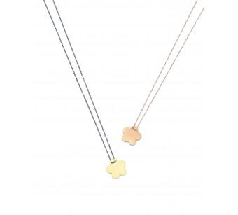 Silver flower necklace