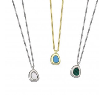 Oval Disk Necklace